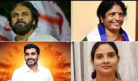 టిడిపి కూటమి హేమా హేమీలపై  మహిళా సింగాలను వదిలిన జగన్