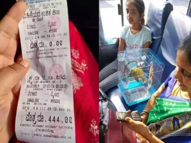 కర్ణాటక ఆర్టీసీ బస్సులో పక్షులకు టికెట్..