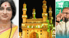 అసదుద్దీన్,మాధవీలతల మధ్య రాజుకున్న బోగస్ ఓటింగ్ వివాదం