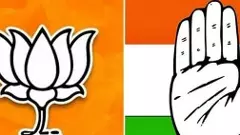 తెలంగాణలో కాంగ్రెస్,బీజేపీల మధ్యనే పోరు..సమానంగా సీట్లు కైవసం