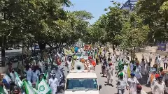 CISF మహిళా కానిస్టేబుల్‌కు మద్దతుగా పంజాబ్ రైతుల కవాతు