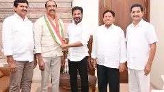 అర్ధరాత్రి కాంగ్రెస్ కండువా కప్పుకున్న బీఆర్ఎస్ ఎమ్మెల్యే