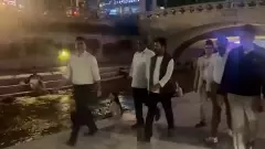 సియోల్‌లో అర్దరాత్రి చియోంగ్‌గీచియాన్ నదీ తీరంలో సీఎం షికారు, వీడియో