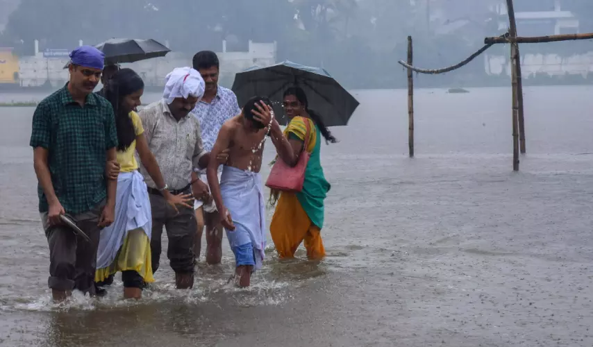 కేరళకు  మరొక జలగండం హెచ్చరిక