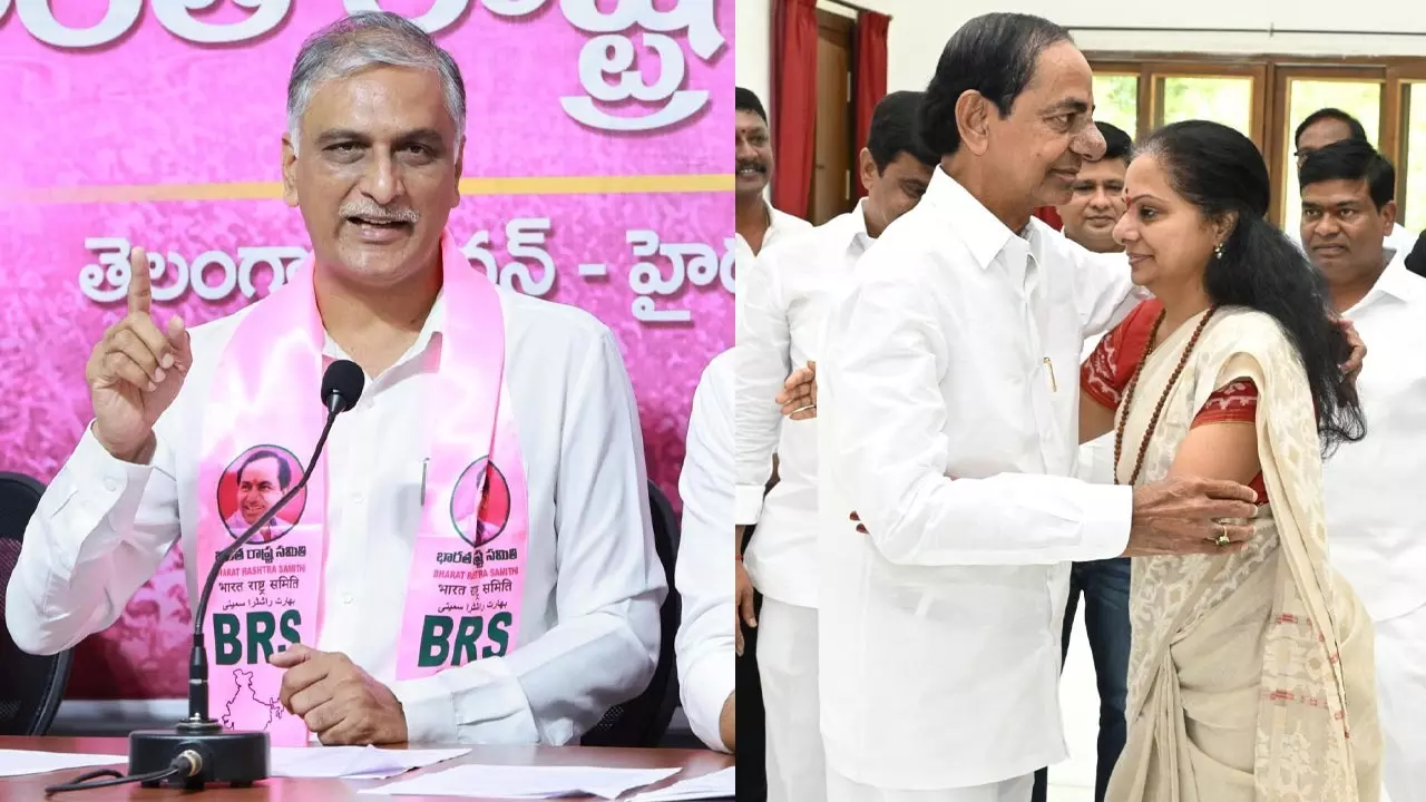 కవితకి మద్దతుగా హరీష్ రావు