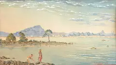 పెయింటింగ్స్ లో హైదరాబాద్ సరస్సులు