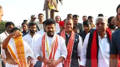 రాజీవ్ విగ్రహాన్ని ఆవిష్కరించిన రేవంత్: రేపు బీఆర్ఎస్ నిరసనలు