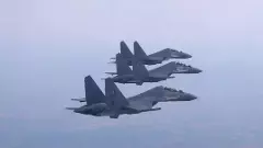 చెన్నై మెరీనా బీచ్ ఆకాశంలో  ‘ఐఏఎఫ్’ చోద్యం