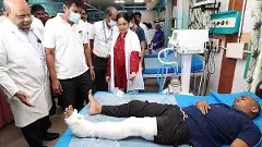 క్షతగాత్రులకు తమిళనాడు డిప్యూటీ సీఎం ఉదయనిధి స్టాలిన్ పరామర్శ