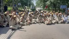 తెలంగాణ అంతటా బెటాలియన్ పోలీసుల ఆందోళన..