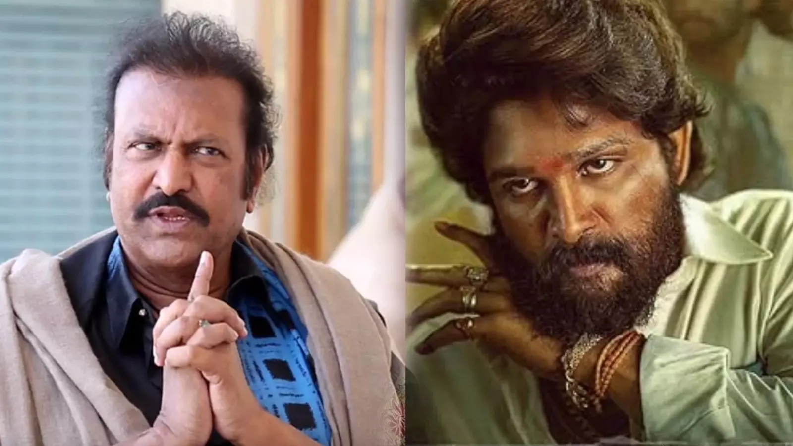 Allu Arjun and MohanBabu|మంచును వదిలేసి పుష్ప వెంటపడిన మీడియా