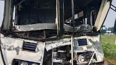 BIG BREAKING | జేసీబీని ఢీకొన్న ఆర్టీసీ బస్సు