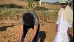 KCR FARMHOUSE | మనవడికి సేద్యం నేర్పిస్తున్న కేసీఆర్