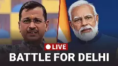 ఆధిక్యంలో దూసుకెళ్తున్న కాషాయ పార్టీ.. వెనకబడ్డ కేజ్రీవాల్, ఆతీశీ