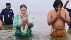 పవన్ కల్యాణం.. పవిత్ర సంగమ స్నానం