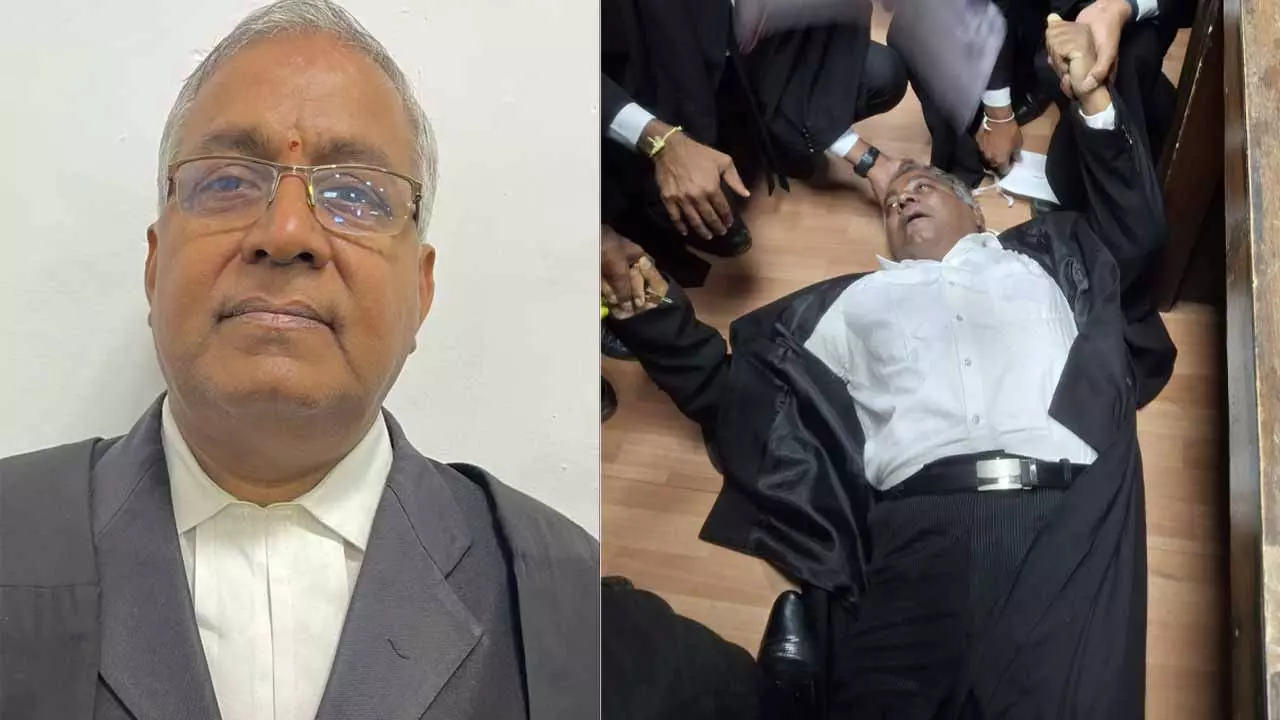 కోర్టులో వాదిస్తూనే కోల్పోయిన న్యాయవాది కోర్టులో వాదిస్తూనే కోల్పోయిన న్యాయవాది