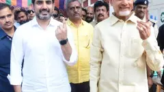 ఎమ్మెల్సీ ఎన్నికల్లో ఓటేసిన తండ్రీ, కొడుకులు