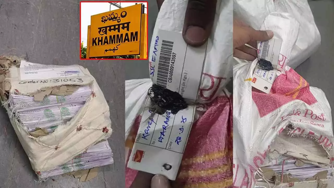 పదోతరగతి విద్యార్థుల ఆన్సర్ షీట్లకు డ్యామేజ్..