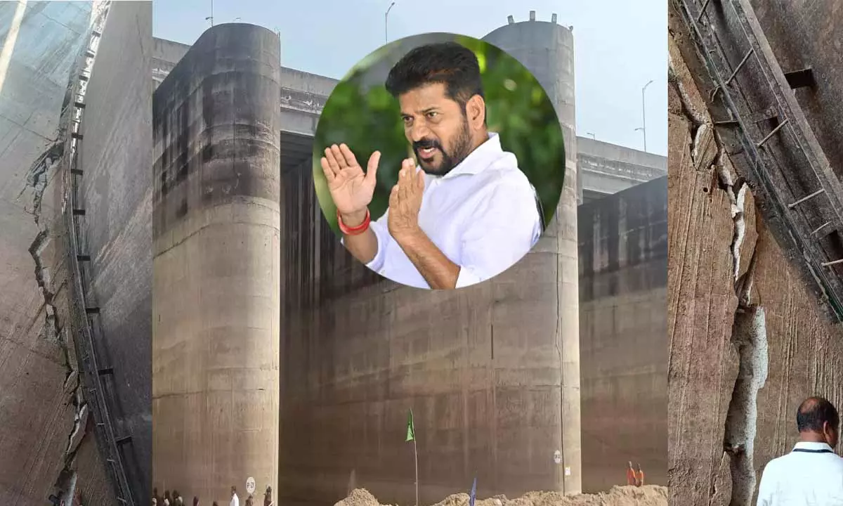 కాళేశ్వరం బాధ్యులపై రేవంత్ ఎందుకు చర్యలు తీసుకోవటంలేదు ? కాళేశ్వరం బాధ్యులపై రేవంత్ ఎందుకు చర్యలు తీసుకోవటంలేదు ?