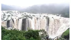 సందర్శకులకు స్వాగతం పలుకుతున్న జోగ్ వాటర్ ఫాల్స్..