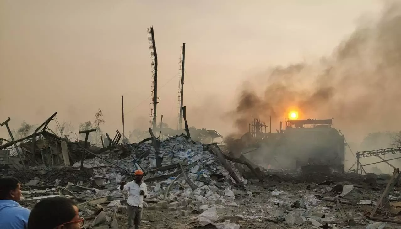 పాశమైలారంలో మరో పేలుడు