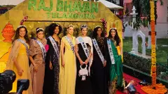 మిస్ వరల్డ్ విజేతలకు  గవర్నర్ సన్మానం, తేనీటి విందు