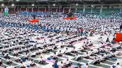 యోగా డే ఈవెంట్‌లో తొక్కిసలాట..