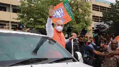 నిజామాబాద్ చేరుకున్న అమిత్ షా