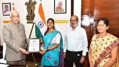 శ్రీకాకుళం ‘సాహసి’ కి  రాజ్ భవన్ సత్కారం