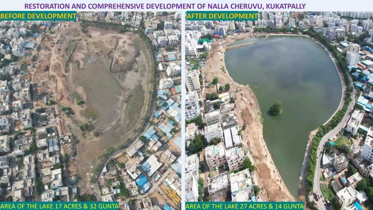 నాడు డంపింగ్ యార్డు...నేడు అందాల సరస్సు