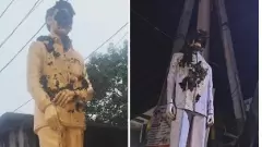 ఏలూరు జిల్లాలో వంగవీటి రంగా విగ్రహాలకు ఘోర అవమానం