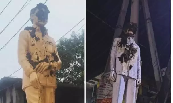 ఏలూరు జిల్లాలో వంగవీటి రంగా విగ్రహాలకు ఘోర అవమానం ఏలూరు జిల్లాలో వంగవీటి రంగా విగ్రహాలకు ఘోర అవమానం
