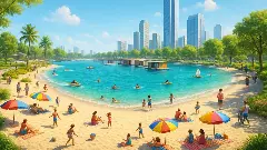 హైదరాబాద్ లో ఆర్టిఫిషియల్ బీచ్