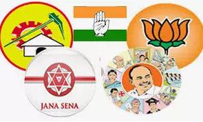 ఆ మూడు పార్టీలు ఒకటే, ఎవరు గెలిచినా బీజేపీదే హవా! ఆ మూడు పార్టీలు ఒకటే, ఎవరు గెలిచినా బీజేపీదే హవా!