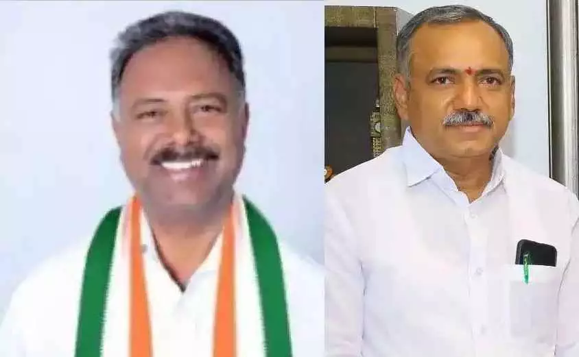 భూపాలపల్లి జిల్లాలోఇసుక దందాపై కాంగ్రెస్ నిరసన భూపాలపల్లి జిల్లాలోఇసుక దందాపై కాంగ్రెస్ నిరసన