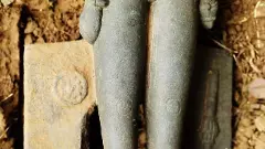 తెలంగాణలో అరుదైన ధన్వంతరి శిల్పం