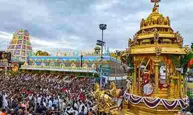 TIRUMALA || స్వర్ణరథంపై ఊరేగిన దేవదేవుడు..!