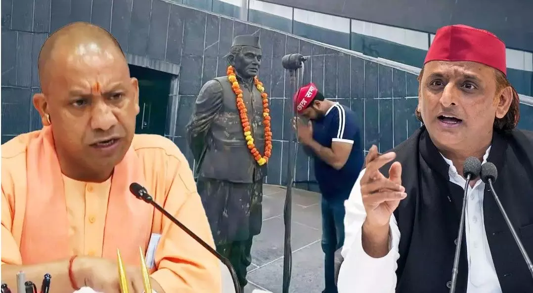 ఉత్తర ప్రదేశ్: జేపీ విగ్రహాం చుట్టూ రాజకీయాలు