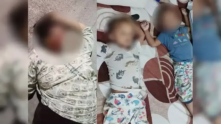 ఇద్దరు కవల పిల్లల గొంతు నులిమి చంపి తానూ ఆత్మహత్య