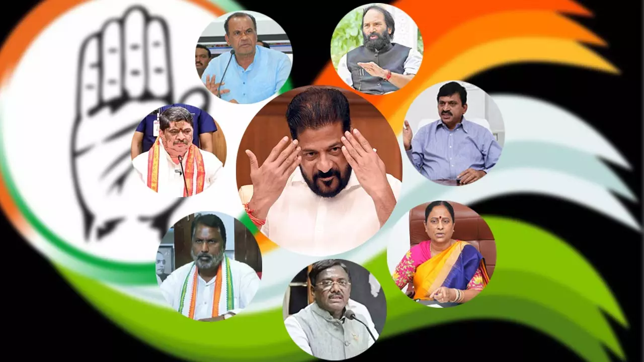 రేవంత్ కు తలనొప్పిగా తయారైన మంత్రులు రేవంత్ కు తలనొప్పిగా తయారైన మంత్రులు