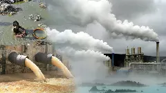 పారిశ్రామిక ప్రమాదాలు, కాలుష్యం మధ్య  ప్రజలు ఉక్కిరి బిక్కిరి