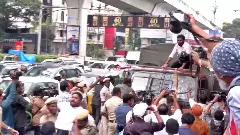 గోరక్షకుడిపై కాల్పుల ఘటన... డిజిపి కార్యాలయం ముట్టడి