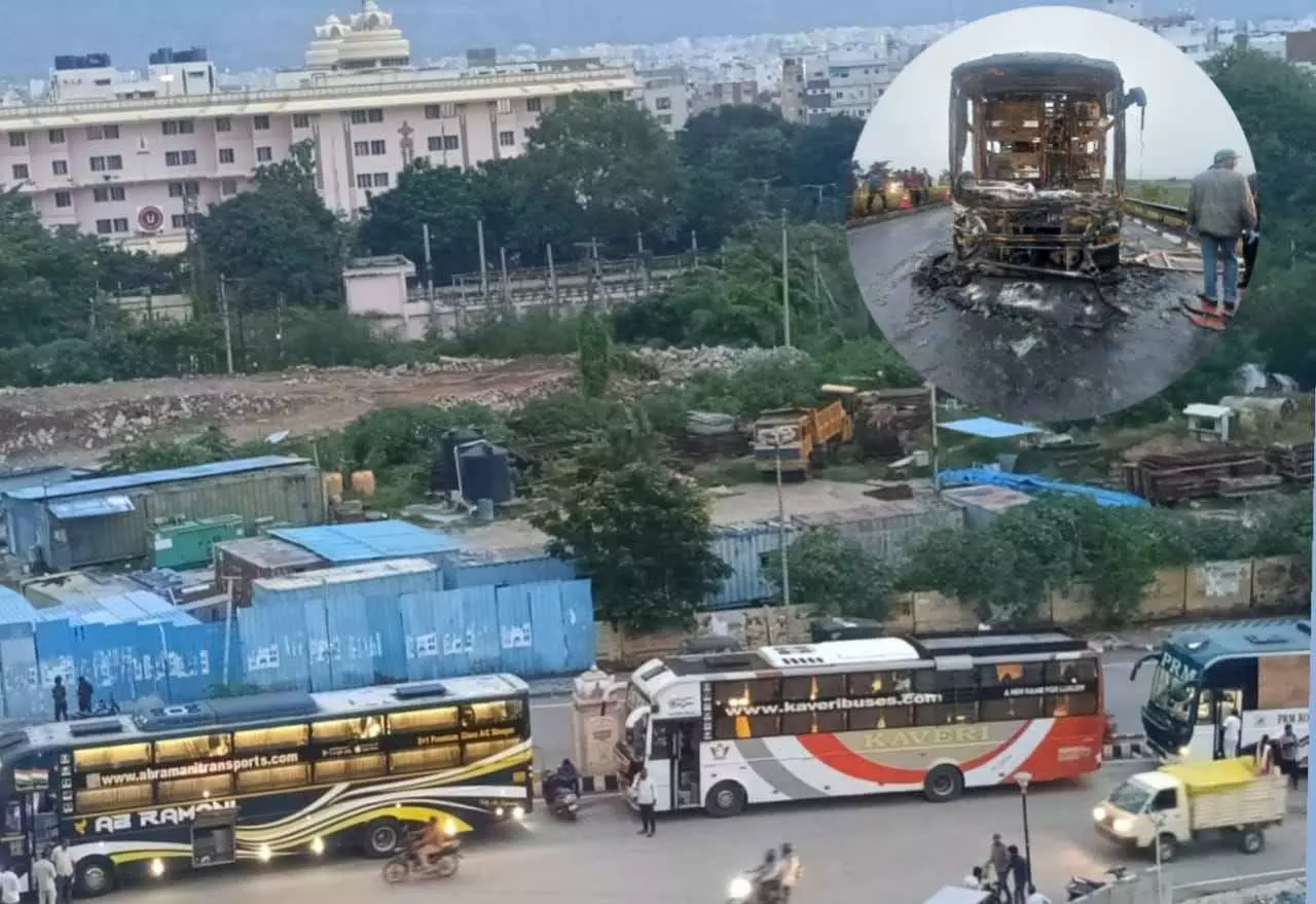 కర్నూలు బస్సు దగ్ధం ఘటనతో కదిలిన రవాణా శాఖ కర్నూలు బస్సు దగ్ధం ఘటనతో కదిలిన రవాణా శాఖ