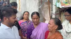 తుపాను ప్రభావిత ప్రాంతంలో పర్యటించిన రేవంత్