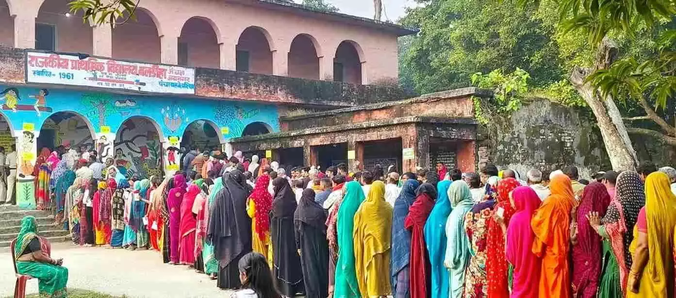 బీహార్‌ ఎన్నికలు: ఉదయం తొమ్మిదింటికి 14.5% పోలింగ్