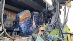 లారీని ఢీ కొట్టిన ఆర్టీసి బస్సు ఘటనలో ఇద్దరి మృతి లారీని ఢీ కొట్టిన ఆర్టీసి బస్సు ఘటనలో ఇద్దరి మృతి