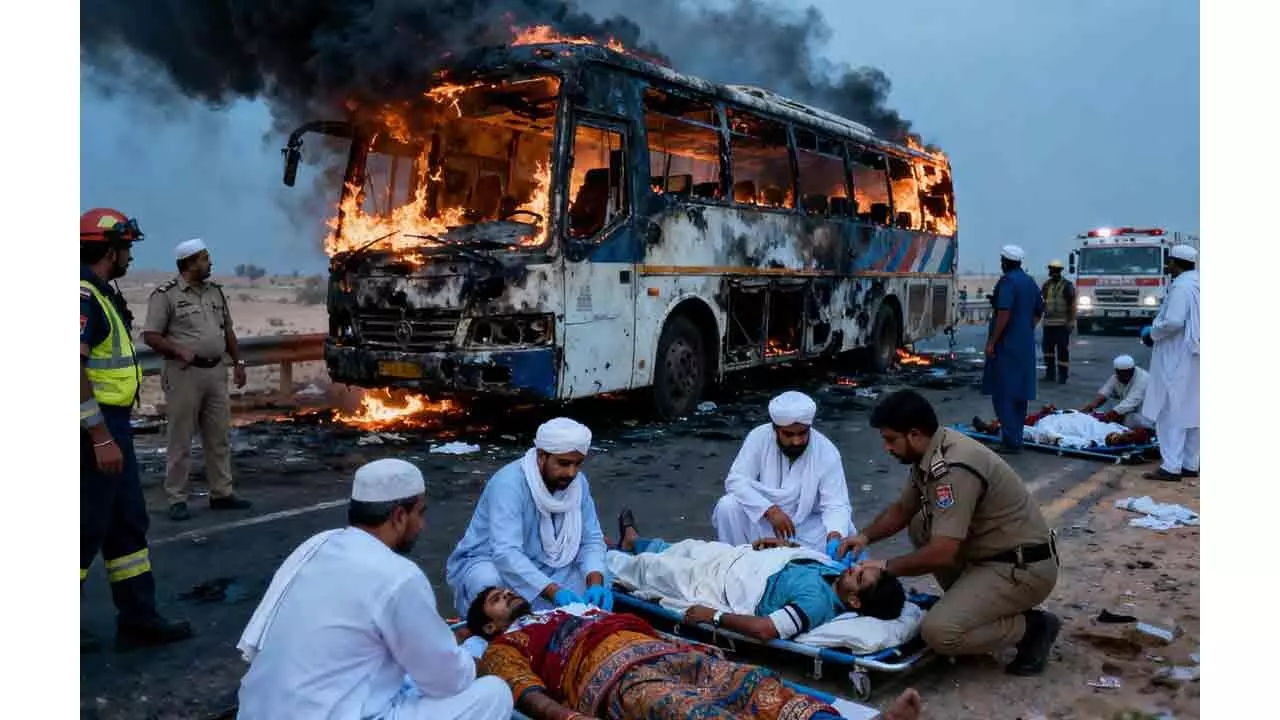 సౌదీ ప్రమాదం : రెండు కుటుంబాల్లోని 15 మంది మృతి సౌదీ ప్రమాదం : రెండు కుటుంబాల్లోని 15 మంది మృతి