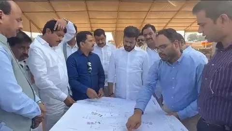 తెలంగాణ రైజింగ్ ఏర్పాట్లను పరిశీలించిన రేవంత్