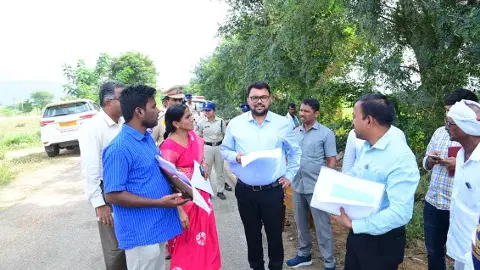 మర్లపాడు తండాకు కలెక్టర్ భరోసా ! మర్లపాడు తండాకు కలెక్టర్ భరోసా !