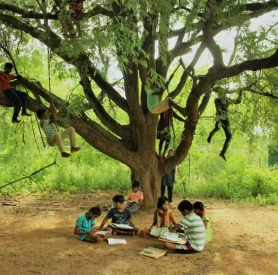 ఉపాధ్యాయులు లేని విద్యాలయం -అక్షరవనం ఉపాధ్యాయులు లేని విద్యాలయం -అక్షరవనం